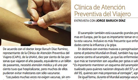 Vacunas para viajar al extranjero|Clínica del Viajero UNAM